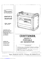 Craftsman 580.328330 Owner's Manual