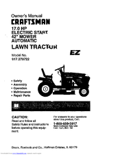 CRAFTSMAN EZ 917.270722 Owner's Manual