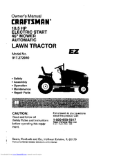CRAFTSMAN EZ 917.272040 Owner's Manual