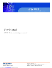 Acnodes APW 5320 User Manual
