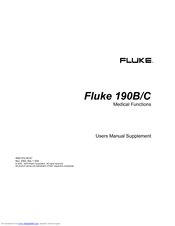 Fluke ScopeMeter 190B Series User Manual