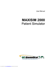 BC Biomedical MAXISIM 2000 User Manual