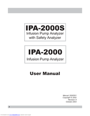 BC Biomedical IPA-2000S User Manual