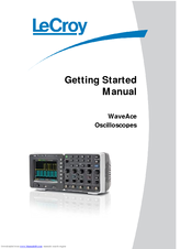LeCroy WaveAce series Getting Started Manual