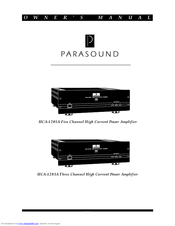 Parasound HCA-1203A Owner's Manual