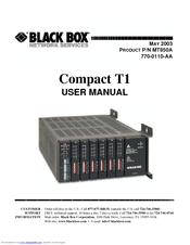 Black Box Compact T1 MT850A User Manual