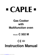 Caple C 502 M Instruction Manual