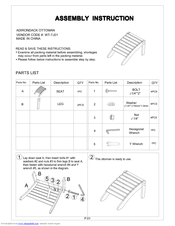 Country Living WT-TJ01 Assembly Instruction