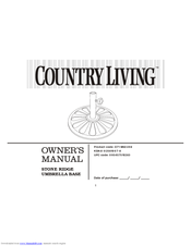 Country Living D71 M80498 Owner's Manual
