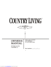 Country Living D71 M80497 Owner's Manual