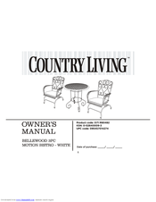 Country Living D71 M80482 Owner's Manual