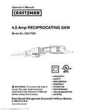 Craftsman 320.17291 Operator's Manual