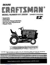 CRAFTSMAN EZ3 917.256591 Owner's Manual