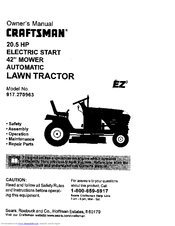 CRAFTSMAN EZ3 917.270963 Owner's Manual