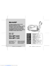 Sharp WA-MP100H Operation Manual