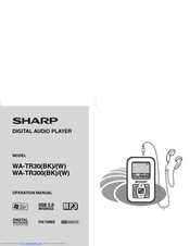 Sharp WA-TR300BK Operation Manual