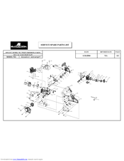 McCulloch MS1636NAV Service Spare Parts List