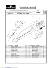 McCulloch MT2308 Service Spare Parts List