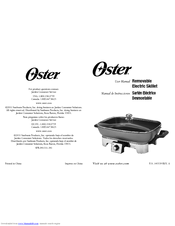 Oster Removable Electric Skillet User Manual