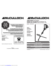 McCulloch MT3327AX User Manual