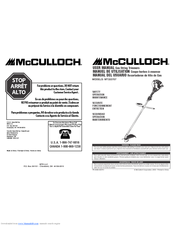 McCulloch MT333707 User Manual