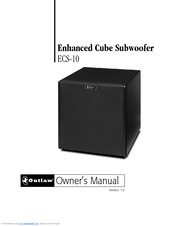 Outlaw ECS-10 Owner's Manual