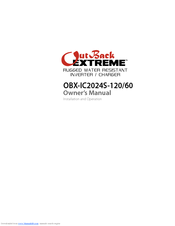 Outback Power Systems EXTREME OBX-IC2024S-60 Owner's Manual