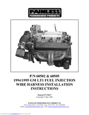 Painless Performance 60502 Installation Instructions Manual
