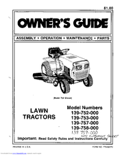 MTD 139-757-000 Owner's Manual