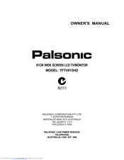 Palsonic TFTV815HD Owner's Manual