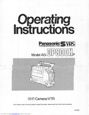 Panasonic AG-DP800HP Manual