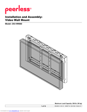 PEERLESS DS-VW660  and assembly Installation And Assembly Manual