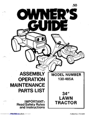 MTD 130-485A Owner's Manual