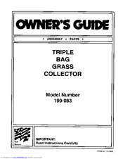 MTD 83 Owner's Manual