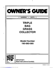 MTD 190-083-000 Owner's Manual