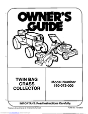 MTD 190-073-000 Owner's Manual