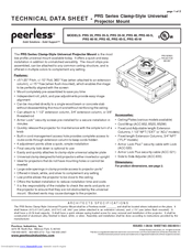 Peerless PRS 35 Technical Data Sheet