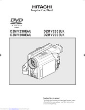 Hitachi DZMV208EAU Instruction Manual
