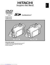 Hitachi DZMV350E Instruction Manual