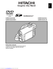 Hitachi DZMV350EUK Instruction Manual
