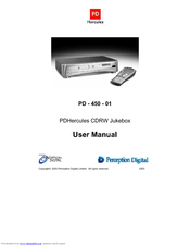 Perception Digital JUKEBOX PD - 450 - 01 User Manual
