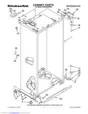 KitchenAid KSSS36DAW04 Parts List