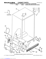 KitchenAid KSCK25FVWH01 Parts List
