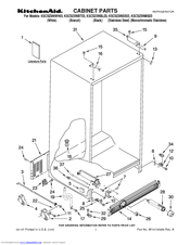 KitchenAid KSCS23INSS03 Parts List