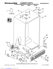 KitchenAid KSRG25FKBT02 Parts List