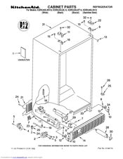 KitchenAid KSRK25XLBT10 Parts List