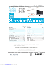 Philips 240PW9EB/27 Service Manual