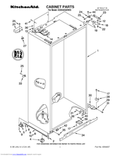KitchenAid KSSS42QDW03 Parts List