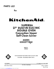KitchenAid KEBS277YBL0 Parts List
