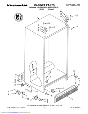 KitchenAid KSRS25QDWH03 Parts List